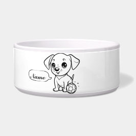 Comedero "Tazón de Dibujos de Cachorros"