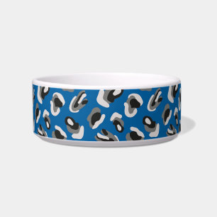 Comedero Tazón de estampado de animal/Camuflaje azul
