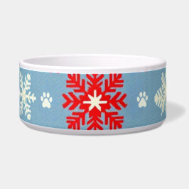 Comedero Tazón de gato de Navidad nórdico – Copo de nieve t