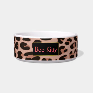 Comedero Tazón de gato de Personalizado de impresión de leo