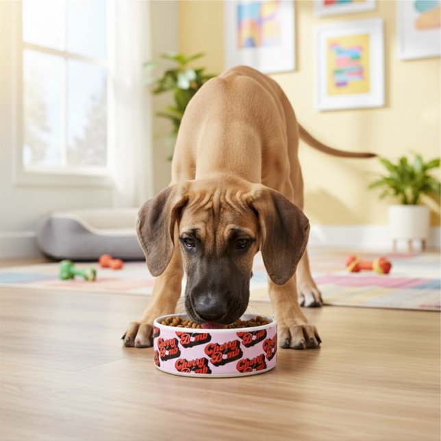 Comedero Tazón de la bomba de cerezo (Subido por el creador)