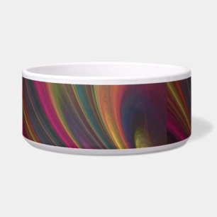 Comedero Tazón de la mascota arcoiris