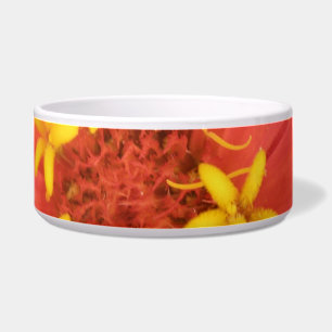 Comedero Tazón de Macroperro de la Zinnia Roja