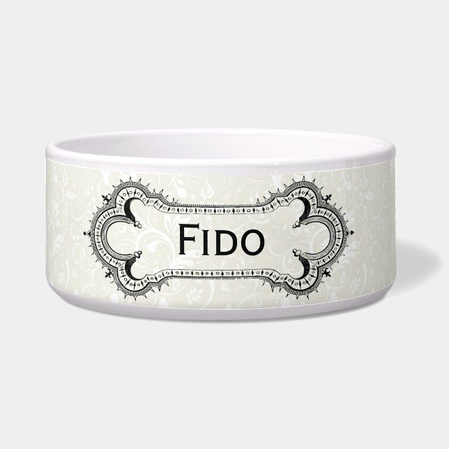 Comedero Tazón de mascara de Personalizable y impresión de  (Frente)