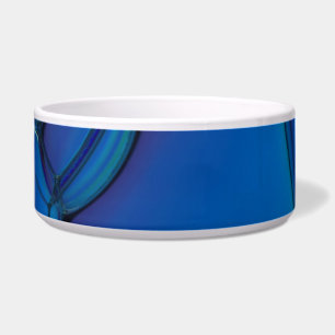 Comedero Tazón de mascota azul tranquilo - Diseño de color 