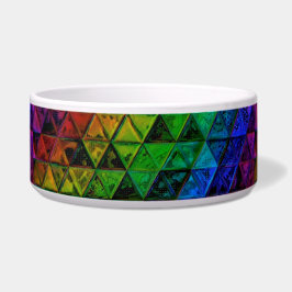 Comedero Tazón de mascota de cerámica de vidrio Pride