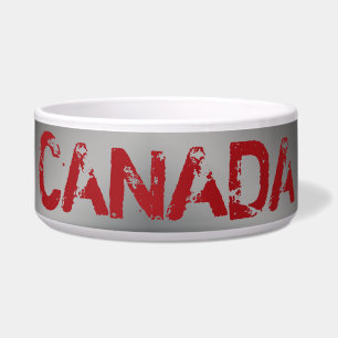 Comedero Tazón de mascota de cerámica genial de Canadá tazo