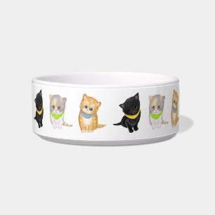 Comedero Tazón de mascota de cerámica personalizado mediano