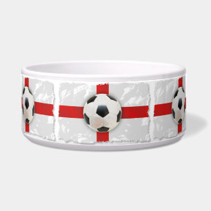 Comedero Tazón de mascota de fútbol de Inglaterra