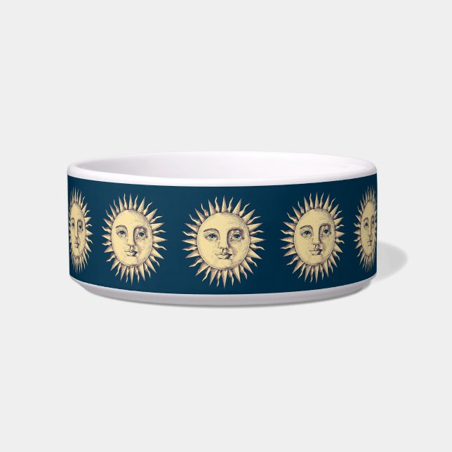 Comedero Tazón de mascota del sol (Frente)