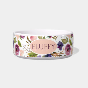 Comedero Tazón de mascota floral