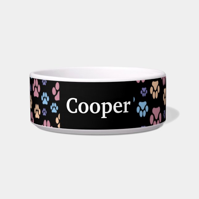 Comedero Tazón de mascota personalizado (Frente)