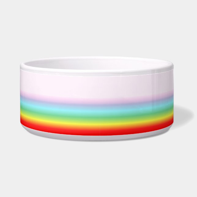 Comedero Tazón de mascotas arcoiris, grande (Derecha)