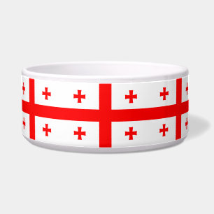 Comedero Tazón de mascotas con bandera de Georgia