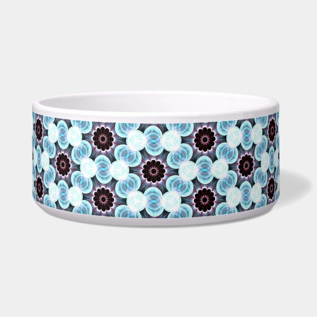 Comedero Tazón de mascotas con bonanza geométrica (Frente)