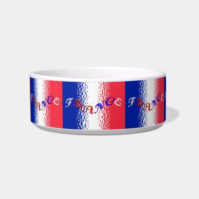 Comedero Tazón de mascotas de Francia (Frente)