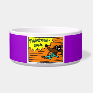 Comedero Tazón de mascotas de TAEKWON-DOG - Púrpura