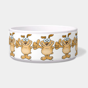 Comedero Tazón de mascotas/perro con los pulgares hacia arr