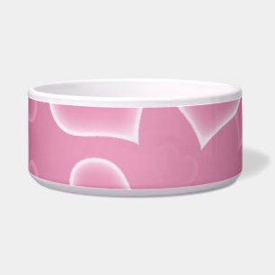 Comedero Tazón de menta de flores rosadas