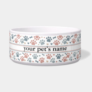 Comedero Tazón de nombre personalizado para mascotas | Plat