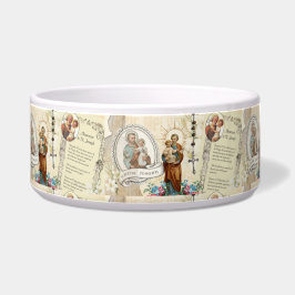 Comedero Tazón de oración religiosa de San José