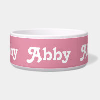 Tazón de perro Abby