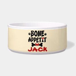 Comedero Tazón de perro Bon Appetit con nombre