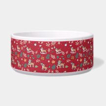 Tazón de perro Boxer Navidad Kawaii Festivo Mascot