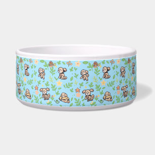Comedero Tazón de perro Caniche Floral de primavera Cute Al