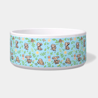 Comedero Tazón de perro Caniche Floral de primavera Cute Al