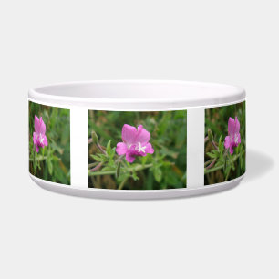 Comedero Tazón de Perro de Flor Silvestre de Campion Rojo