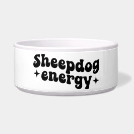 Comedero Tazón de perro de Sheepdog Energy Ceramic Dog Bowl
