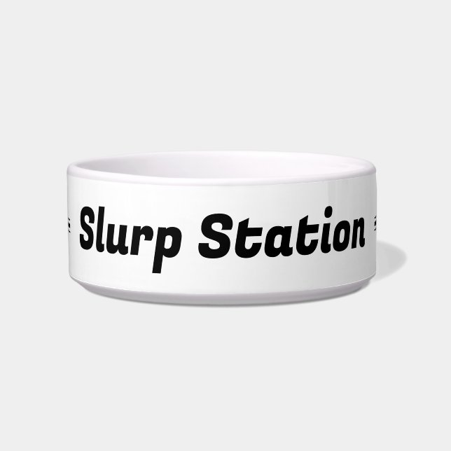 Comedero Tazón de perro de "Slurp Station" (Frente)