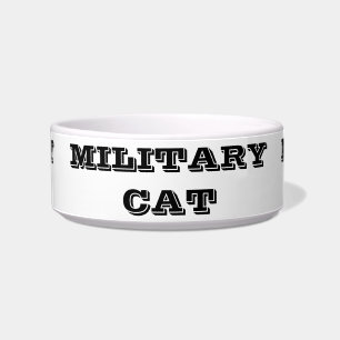 Comedero Tazón de perro gato militar