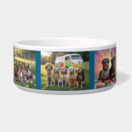 Comedero Tazón de perro hippie