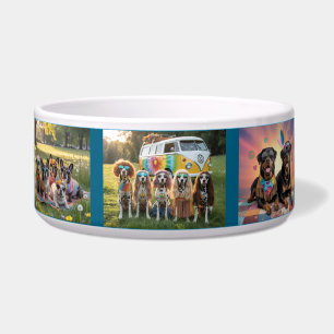 Comedero Tazón de perro hippie