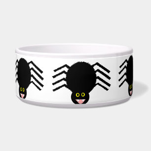 Comedero Tazón de perro negro araña
