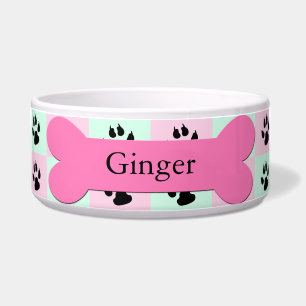 Comedero Tazón de perro Personalizado personalizada — Hueso