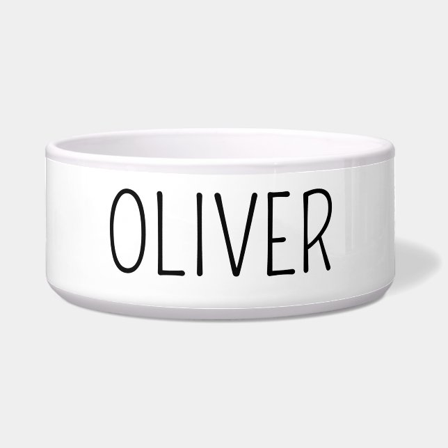 Comedero Tazón de perro personalizado, Tazón de mascotas pe (Frente)