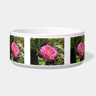 Comedero Tazón de perro rosado de Zinnia