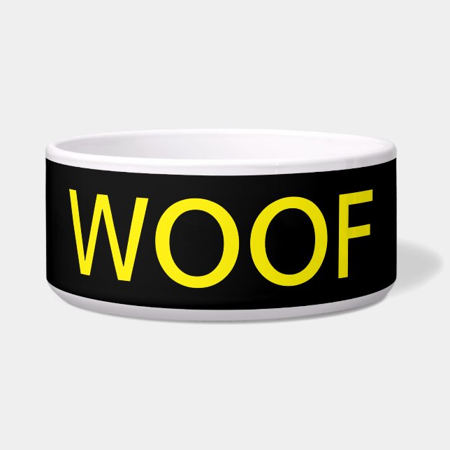 Comedero Tazón de perro WOOF (Frente)