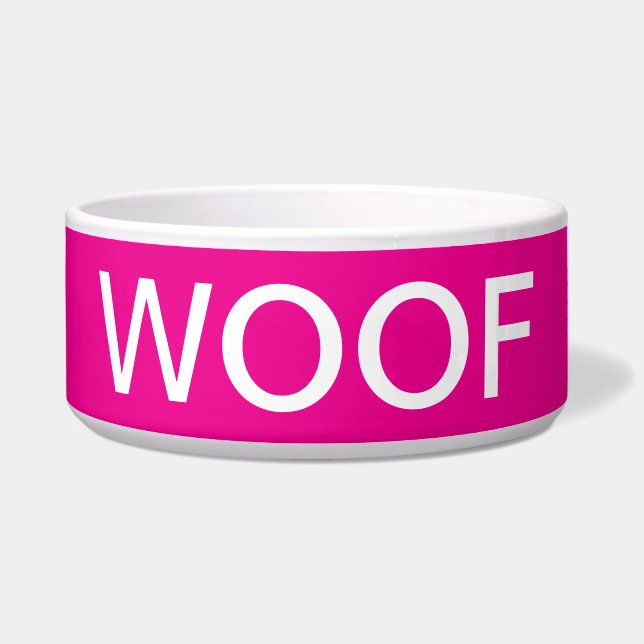 Comedero Tazón de perro WOOF (Frente)