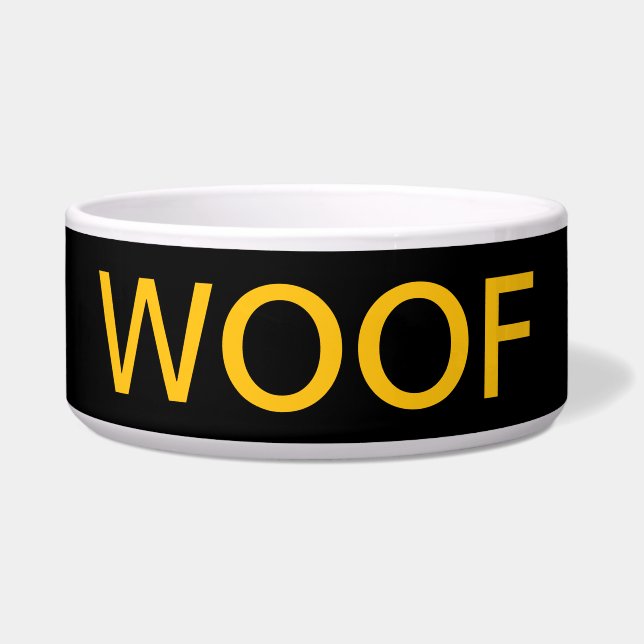 Comedero Tazón de perro WOOF (Frente)