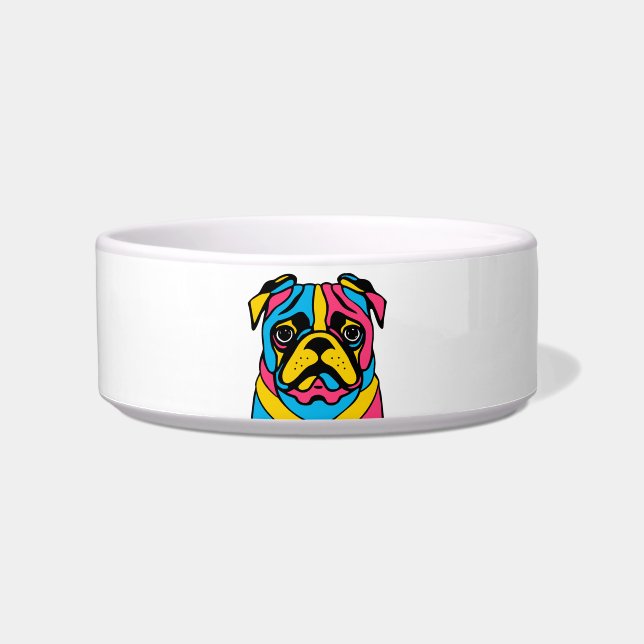 Comedero Tazón de Pug (Frente)