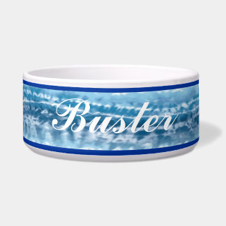 Comedero Tazón de tinta azul personalizado
