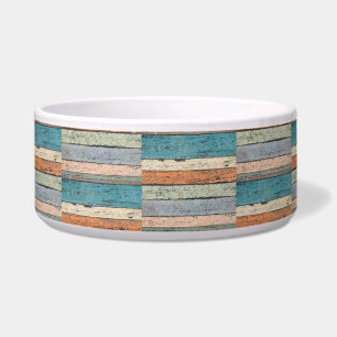 Comedero Tazón de Trinket Faux de Madera Multicolores