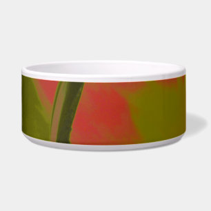 Comedero Tazón gótico Gloomy Rojo Tulip Dog Bowl