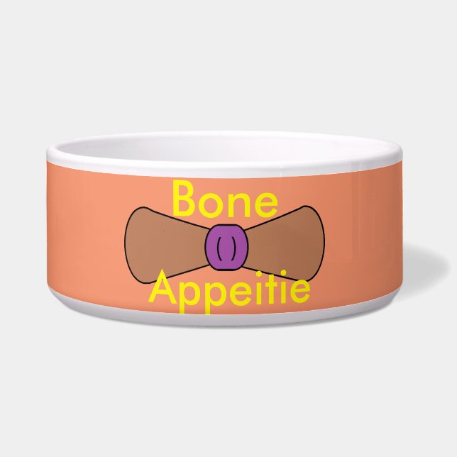 Comedero Tazón grande de apetito óseo (Frente)