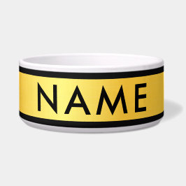 Comedero Tazón grande personalizado para mascotas con nombr
