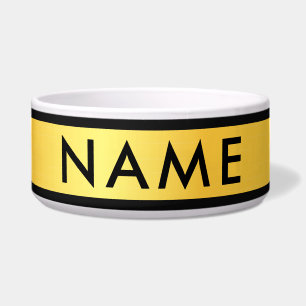 Comedero Tazón grande personalizado para mascotas con nombr